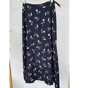 Jones New York Petite Women's Long Skirt Real 100% Silk